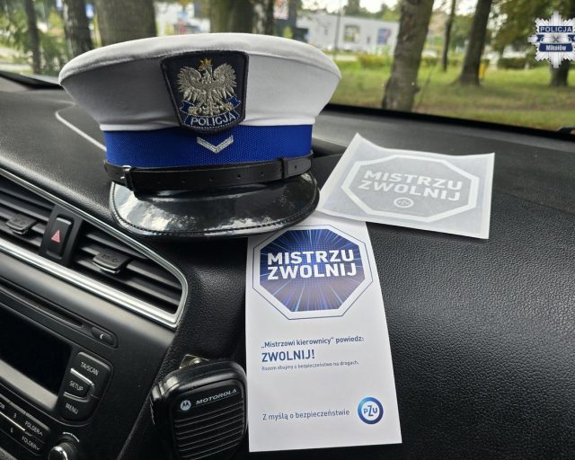 "Mistrzu, zwolnij" – akcja Policji i PZU w Mikołowie