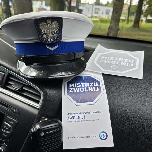 "Mistrzu, zwolnij" – akcja Policji i PZU w Mikołowie