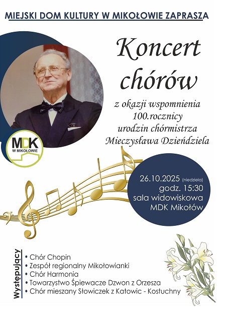 Koncert chórów w hołdzie Mieczysławowi Dzieńdzielowi